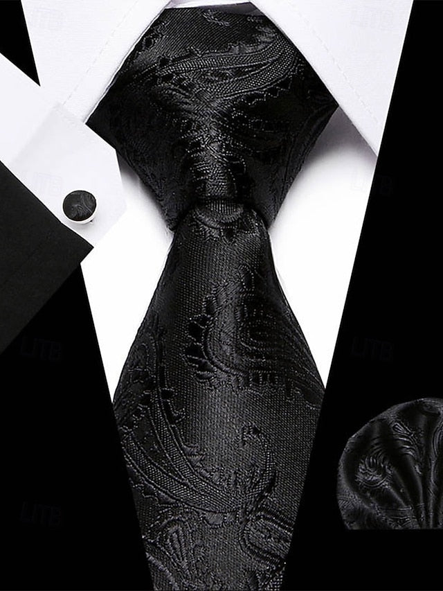 Set Checkered Men's Purple – Square Silk Tie and Pocket