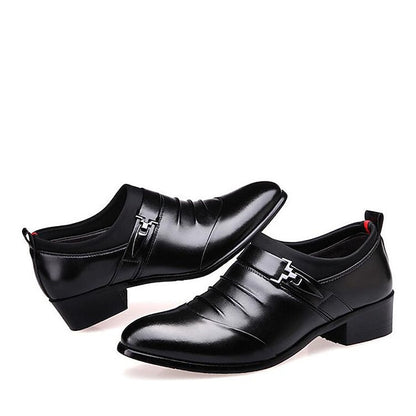 Elegant – Men's Faux Loafers White Slip-On Fashion