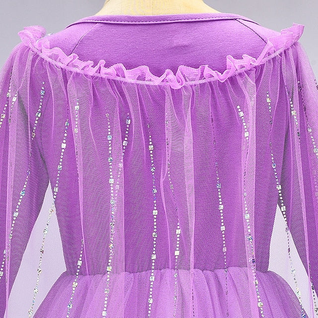 Dress Frozen Flower Party Fairytale Princess Anna Girl Theme