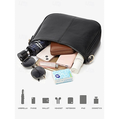 Bag Shoulder Leather Women's Chain Brown Gold Faux with