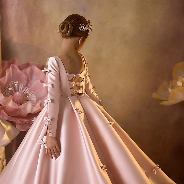 Flower Communion Dress Girl First Girls' Party