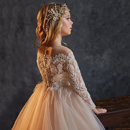 Girl Wedding Girls' Flower Party Princess Dress