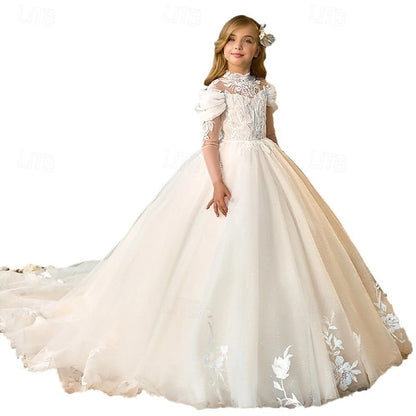 First Communion Kids Girl Dress Party Flower Girls'