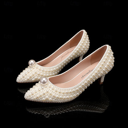 Women's Wedding Party White Shoes