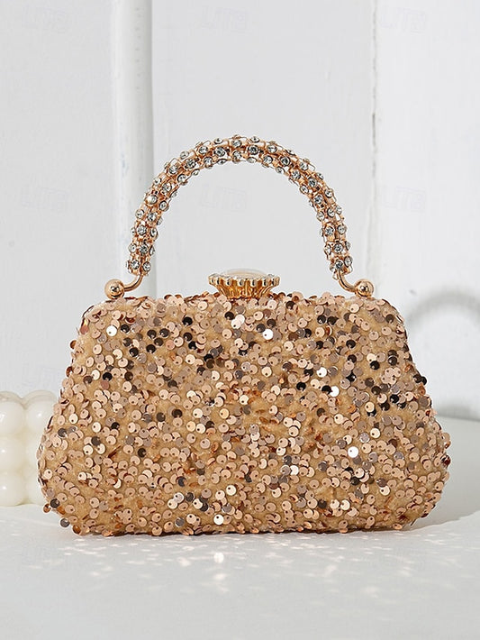 Clutch – Sequin Women's Vintage Embellished Evening Bag