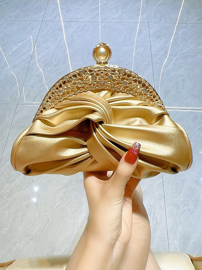 Clutch Faux Bag Rhinestone Evening Women's – Leather