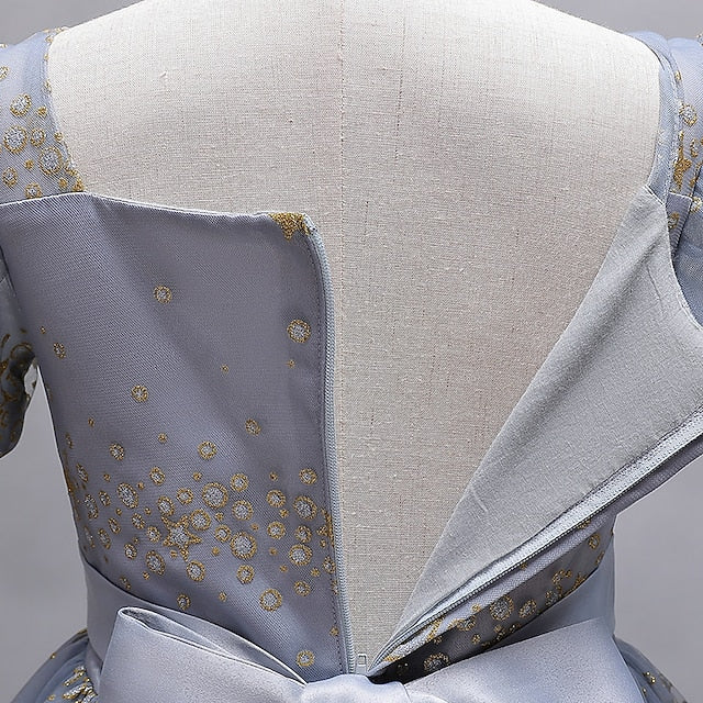 Short Flower Dress Polka Dot Girls' Party Star Kids