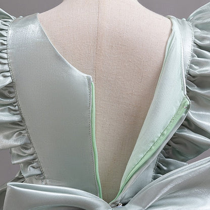 Sleeveless Dress Girls' Wedding Toddler Party Floral