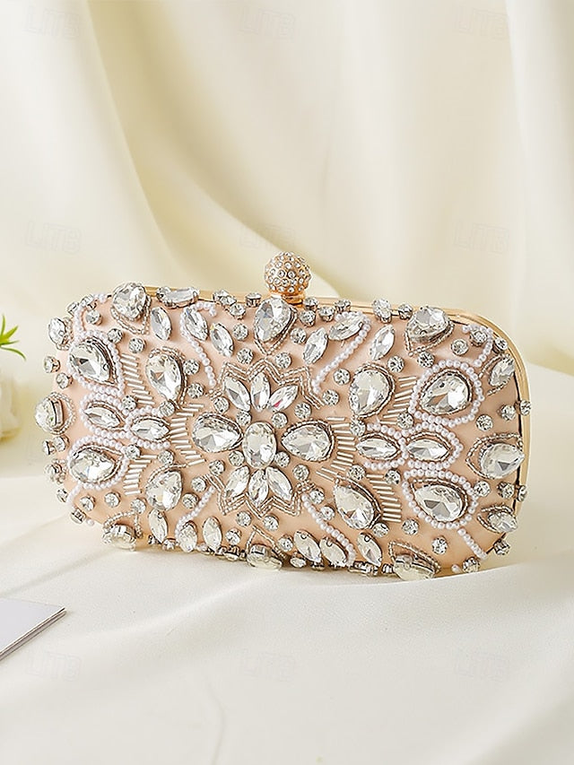Bag Women's Clutch Crystal-Embellished