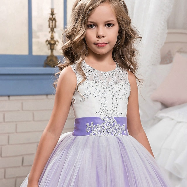 Formal Girl Lace Girls' Dress Flower