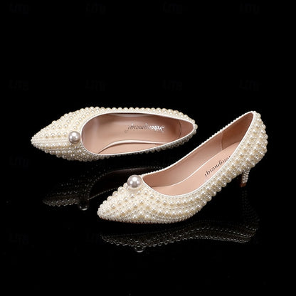 Women's Wedding Party White Shoes