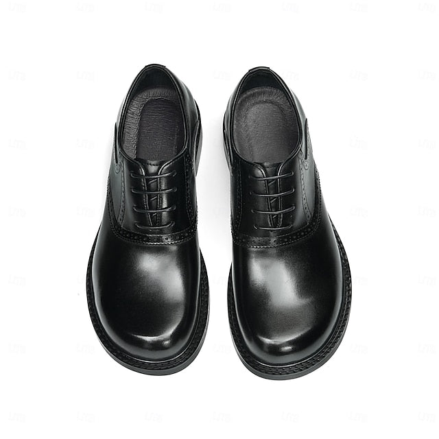 First Genuine Leather Shoes- Layer Men's Oxford