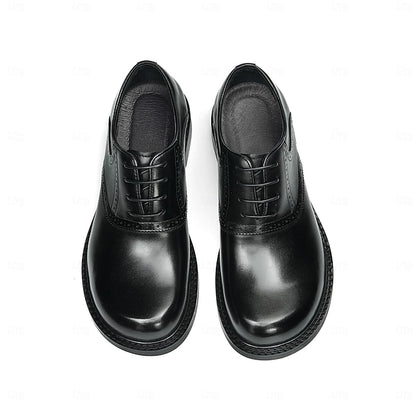 First Genuine Leather Shoes- Layer Men's Oxford