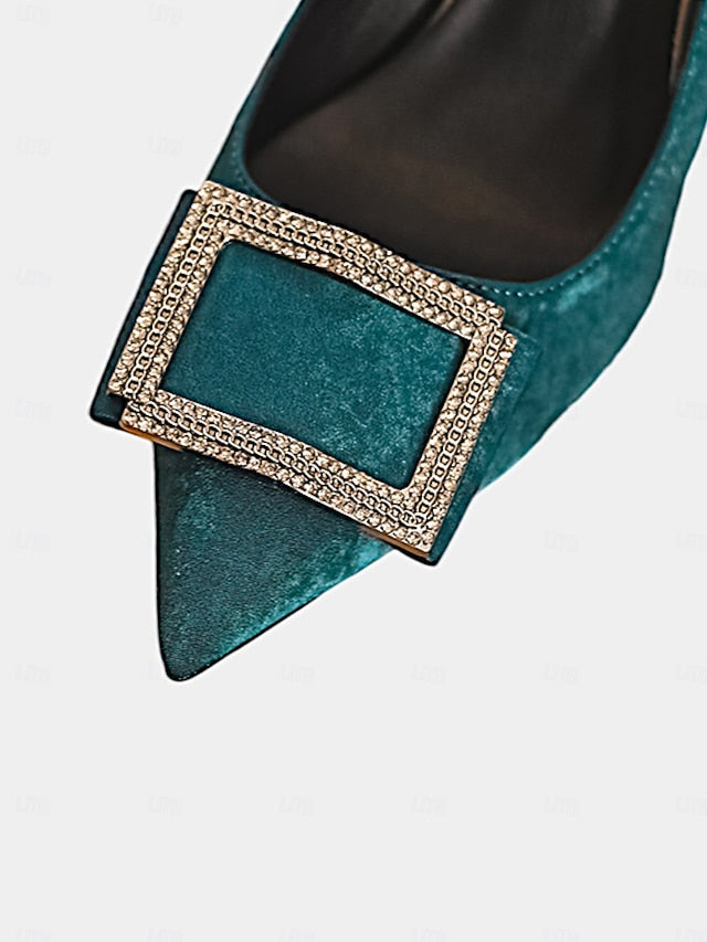 Pointed – Champagne Women's Heels Toe Elegant Buckle