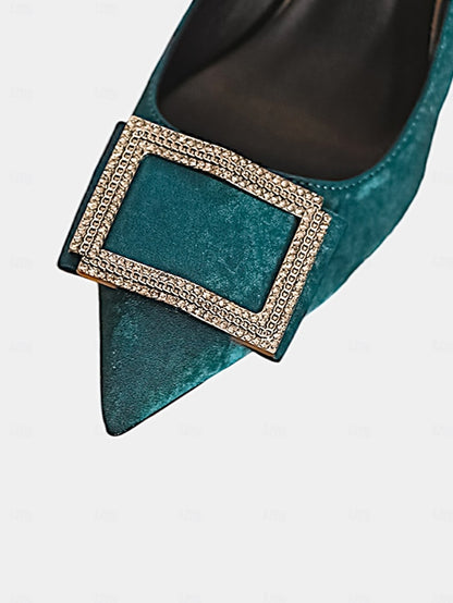 Pointed – Champagne Women's Heels Toe Elegant Buckle