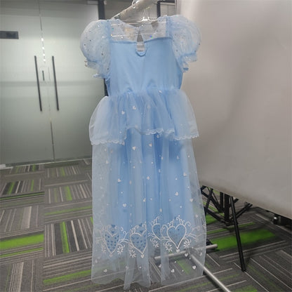 Cloak Cosplay Flower Frozen Girl Elsa Dress Princess