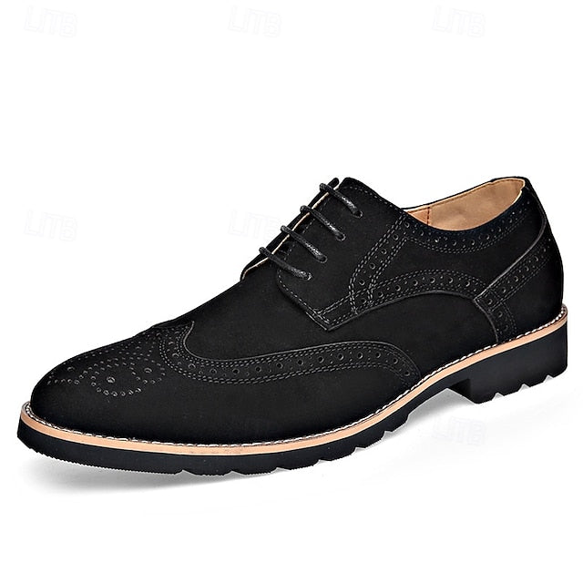 Shoes – Lace-Up Derby Brogue Men's Brown Vintage