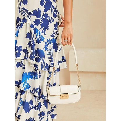 Women's Bag Baguette Shoulder Envelope Leather PU