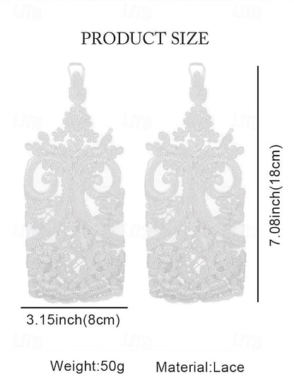 Bridal – Fingerless Vintage Lace Elegant Gloves Wedding White