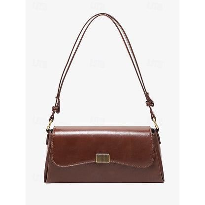 Shopping Women's Daily Baguette PU Tote Office Leather Bag