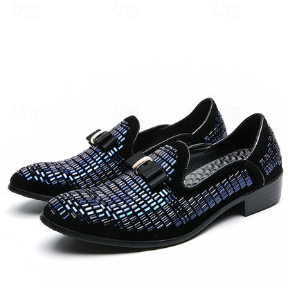 Elegant Strap Loafers Silver and Men's Prom Woven – Monk