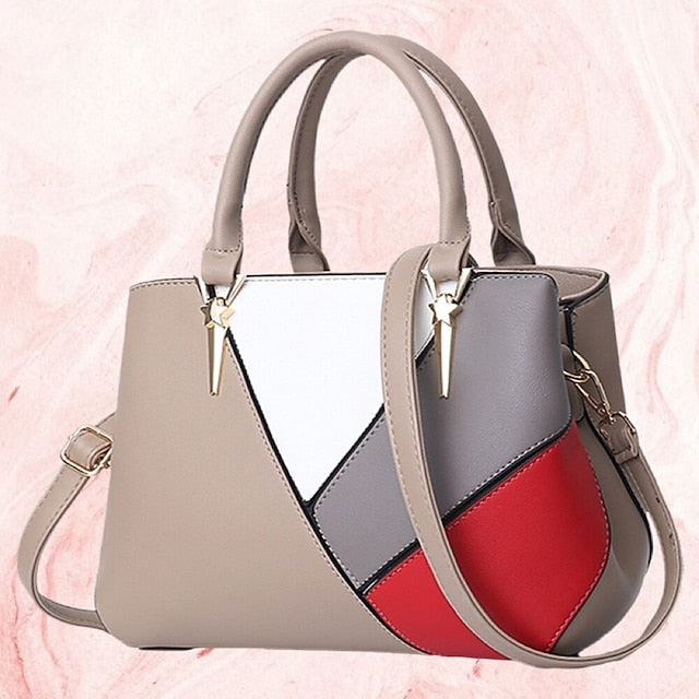 Shoulder Diaper Handbag PU Bag Women's Tote Leather