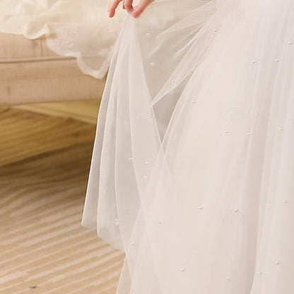 Girl Color Party Flower Kids Solid Girls' Dress