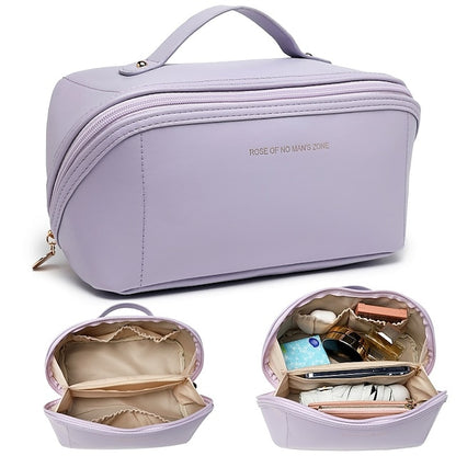 Women's Cosmetic Makeup Handbag Leather PU Bag Travel