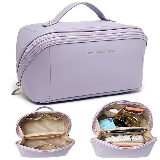 Women's Cosmetic Makeup Handbag Leather PU Bag Travel