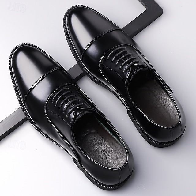 Cap-Toe Brown Classic Men's Oxford Shoes Design –