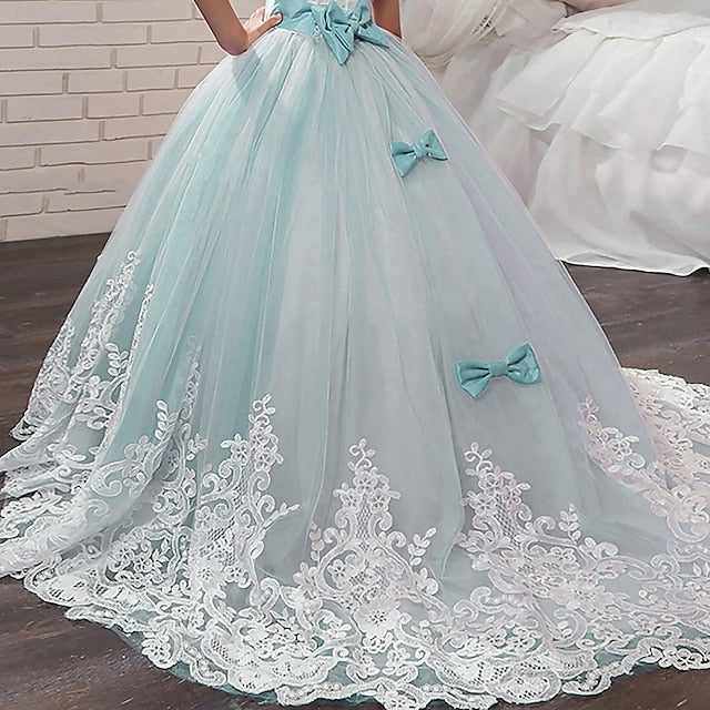 Formal Girl Lace Girls' Dress Flower