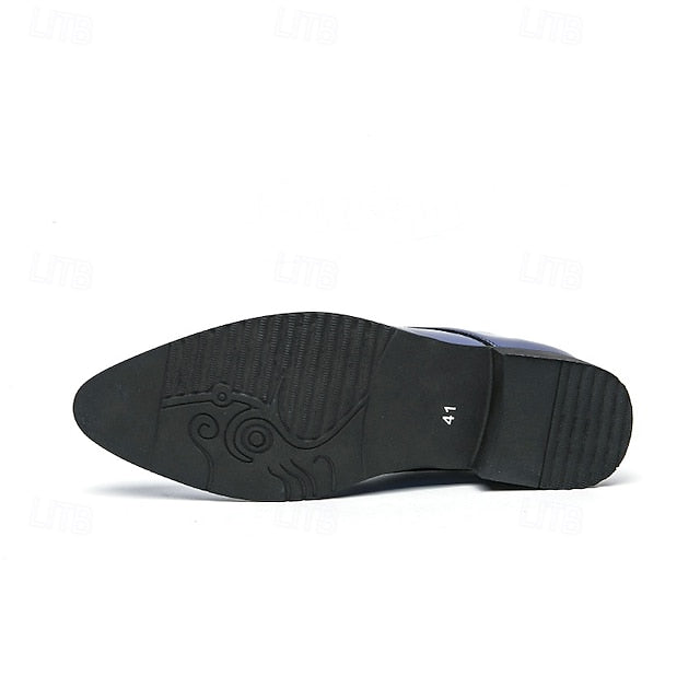 Patent Formal Green – for Men Lace-Up Shoes Leather Glossy