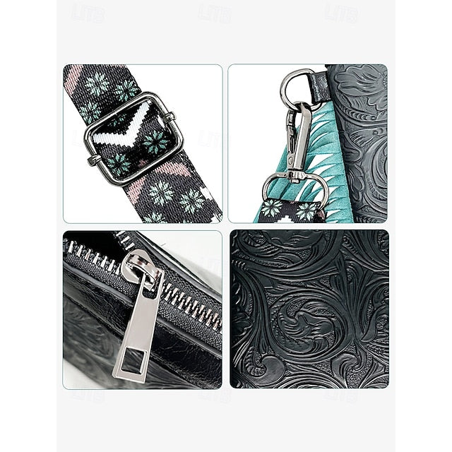 PU Crossbody Leather Bag Shoulder Wristlet Women's Bags