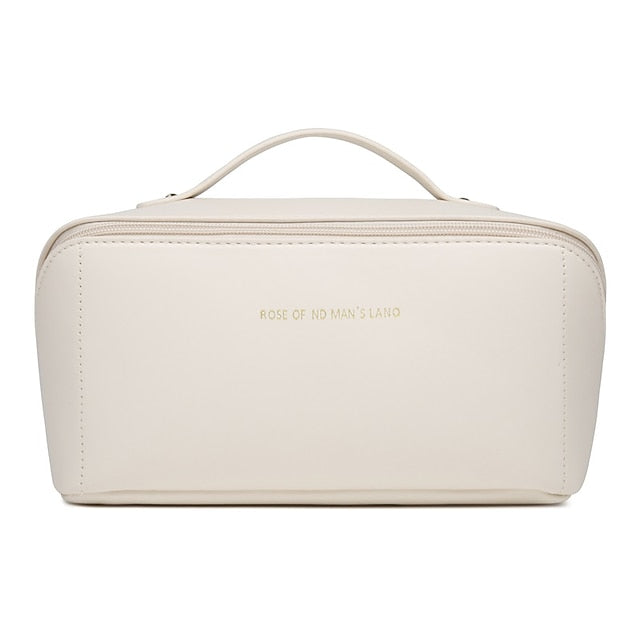 Women's Cosmetic Makeup Handbag Leather PU Bag Travel