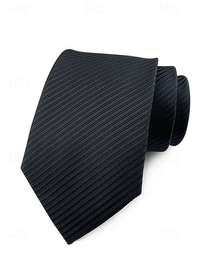 striped satin tie Men's