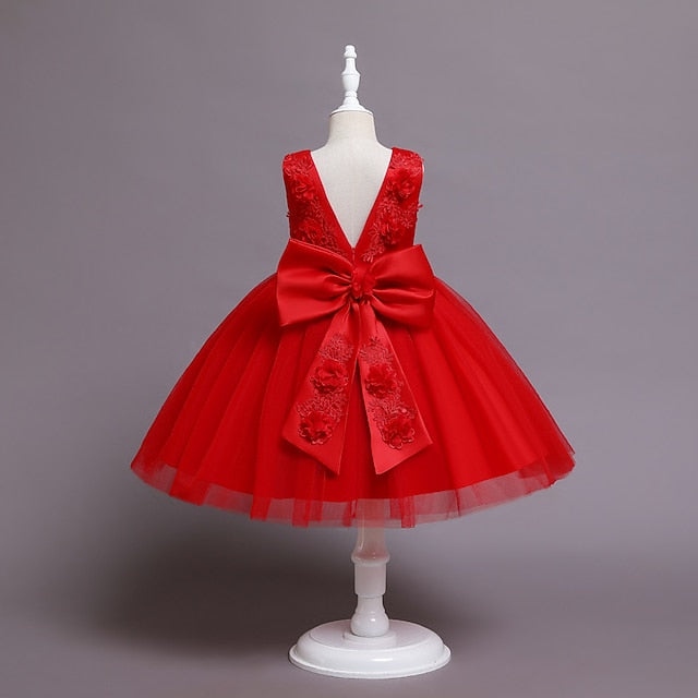 Girl Wedding Flower Dress Party Girls'