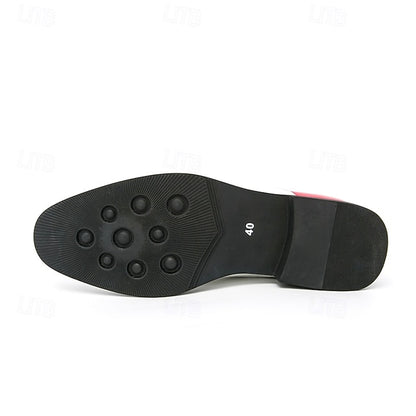 Shoes Polished Men's White Oxford Blue with