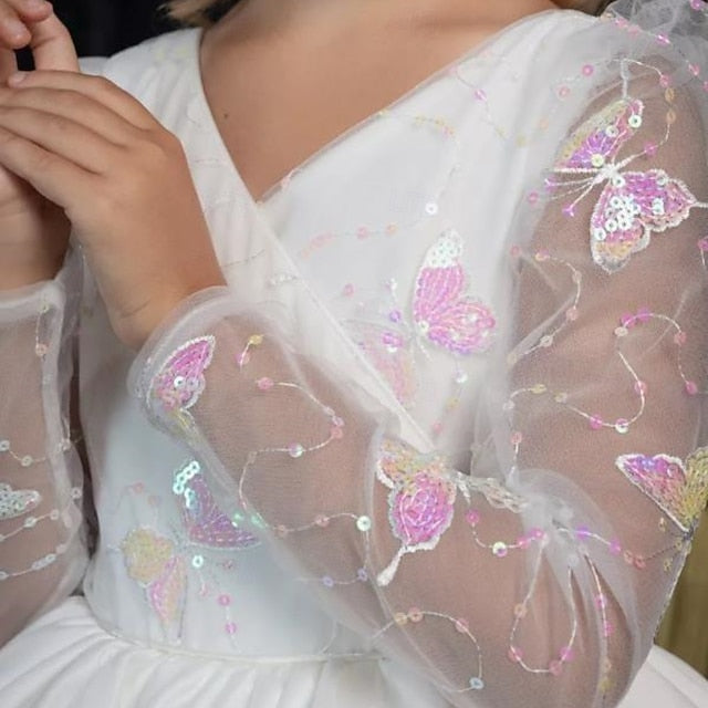 Flower Kids Party Dress Girls' Communion Girl First