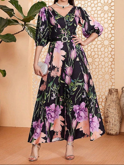 Mother Floor V Bride Elegant Dress of A-Line the Length Neck