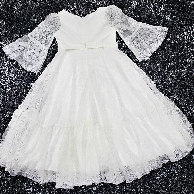 Girl Kid's Lace Flower Formal Dress Girls'