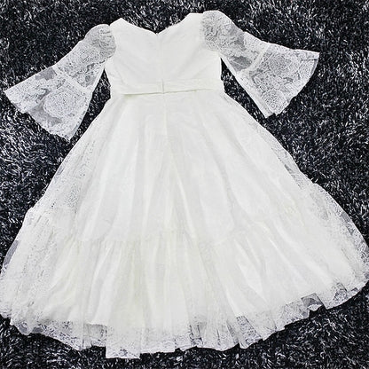 Girl Kid's Lace Flower Formal Dress Girls'