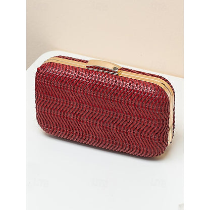 Evening Leather Wristlet Bag Clutch Women's PU Party