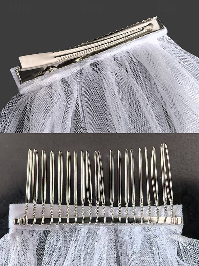 Soft Tulle Classic – Bridal with Elegant Veil Two-Layer