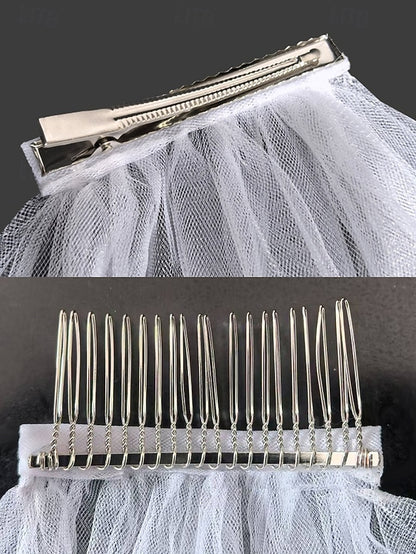 Soft Tulle Classic – Bridal with Elegant Veil Two-Layer