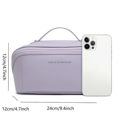 Women's Cosmetic Makeup Handbag Leather PU Bag Travel