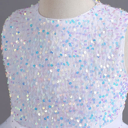 Party Kids Girls' Color Solid Sleeveless Dress