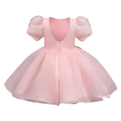 Girls' Flower Dress Solid Party Kids Girl Color