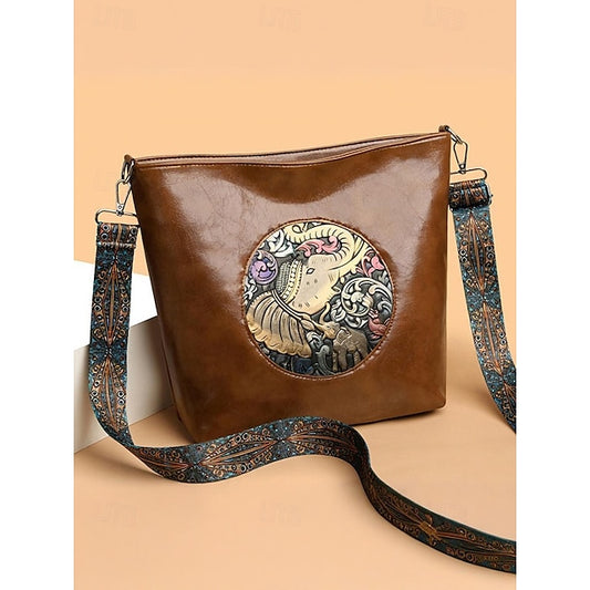 Bag Women's Elephant Shoulder Boho – Vintage Embossed