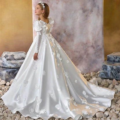 First Dress Communion Flower Girl Girls' Formal