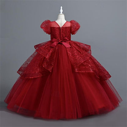 Performance Girls' Girl Dress Wedding Party Flower